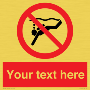 Custom prohibition No sub aqua diving